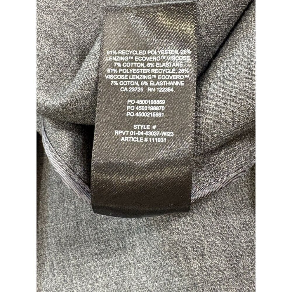 Babaton Aritzia Open Front 3/4 Sleeve Blazer Jacket Charcoal Gray Size 6 - Picture 9 of 9